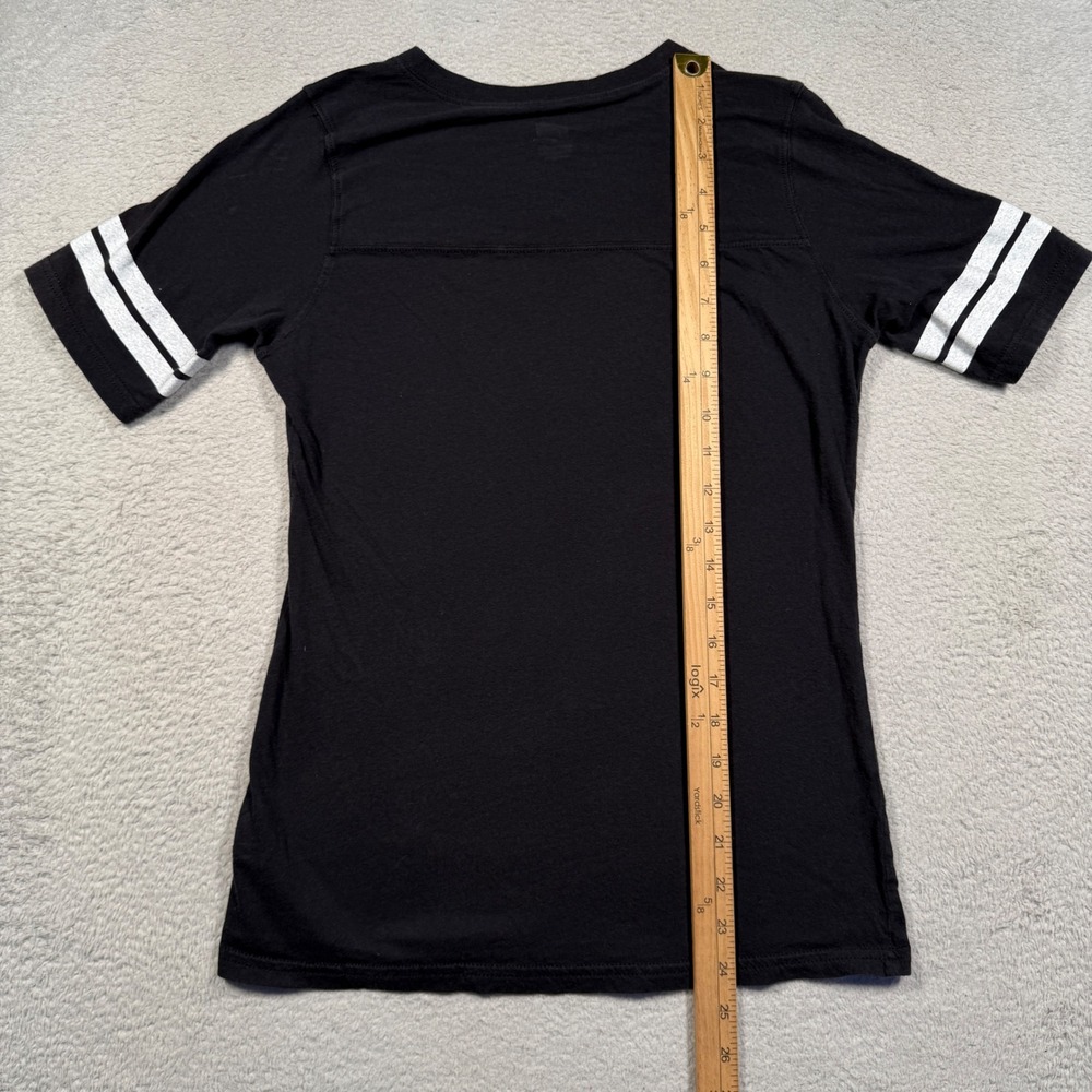 Soffe Purdue University T-Shirt Womens Medium Black V-Neck Varsity Y2K Tee - Picture 6 of 7
